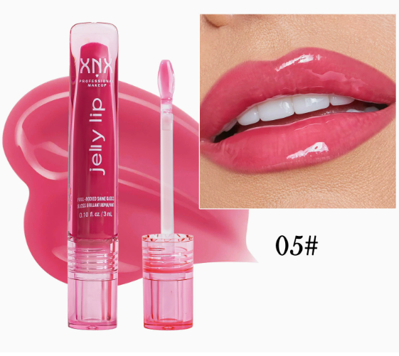 Water-Gloss Plumping Lip Oil | Mirror-Shine Liquid Lipstick with Hydrating, Non-Sticky, Glass-Lip Effect